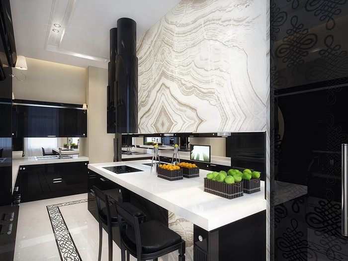 Báo giá thiết kế nhà bếp tuyệt đẹp với màu đen hiện đại 6