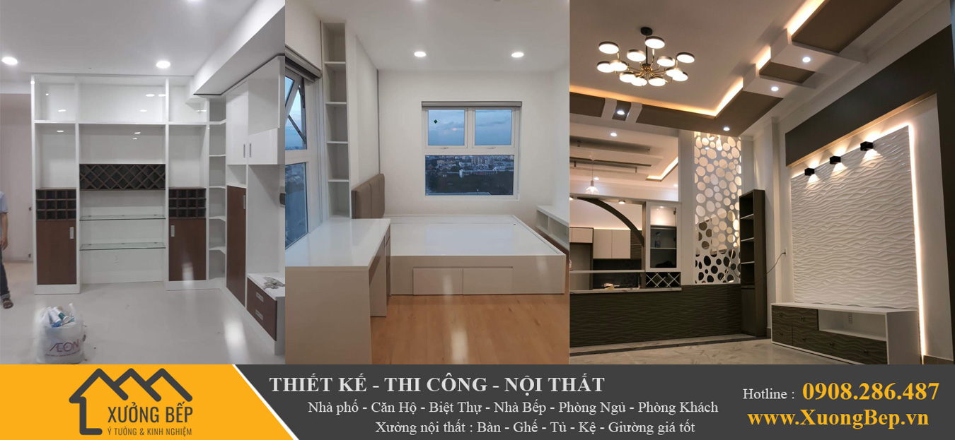 Sản xuất và cung cấp nội thất căn hộ chung cư : bàn ghế ,tủ kệ, giường chuyên nghiệp, chất lượng , giá rẻ tại xưởng. 1
