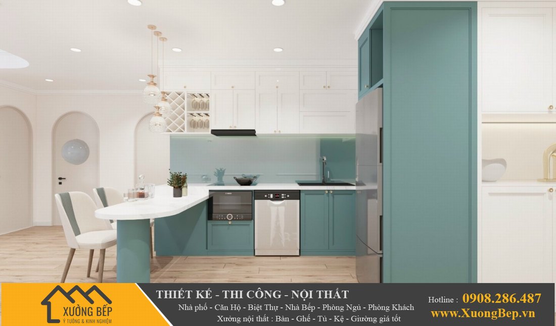 Báo giá thiết kế thi công nhà bếp tủ bếp tại TPHCM,Trà Vinh 12