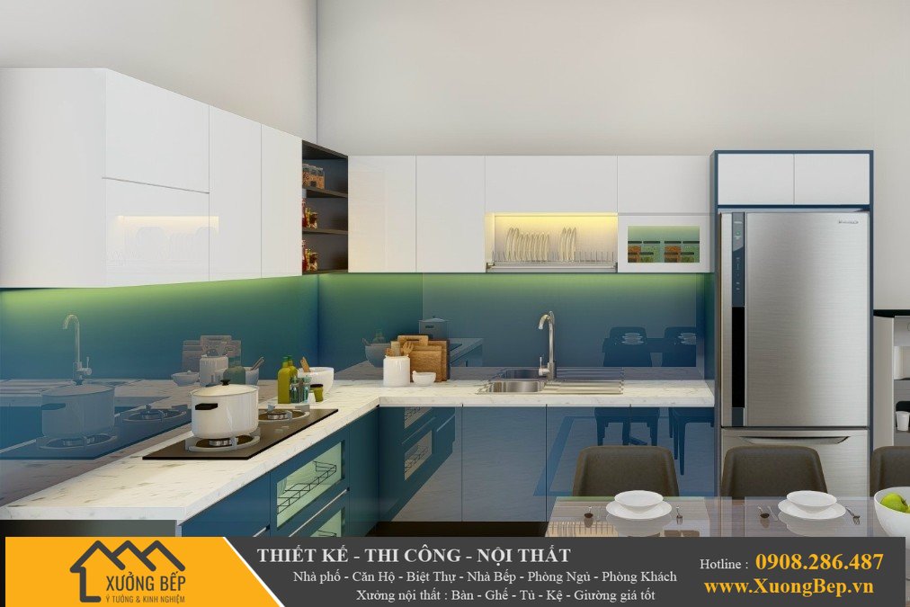 Thi công nội thất nhà bếp trọn gói mẫu mã đa dạng giá rẻ 1