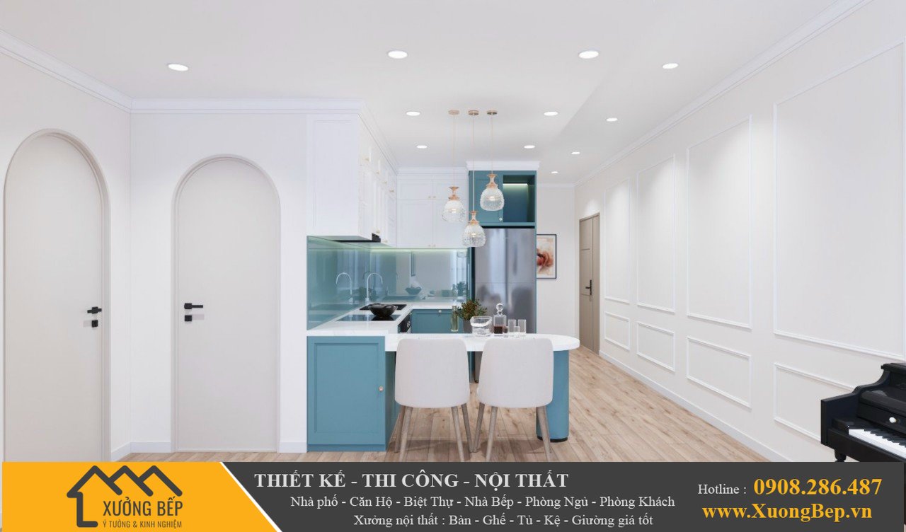Báo giá thiết kế thi công nhà bếp căn hộ tại TPHCM 1