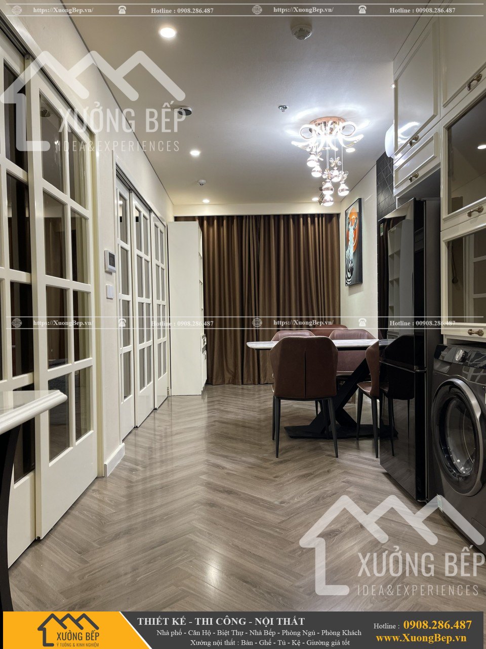Thiết kế thi công nội thất căn hộ 45 mét căn hộ du lịch 167