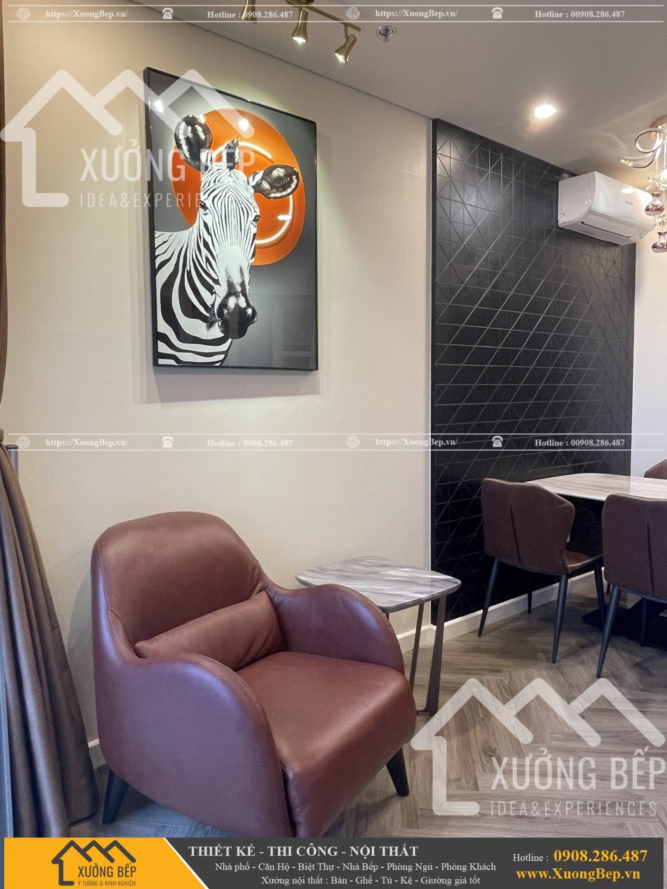 Thiết kế thi công nội thất căn hộ 45 mét căn hộ du lịch 10