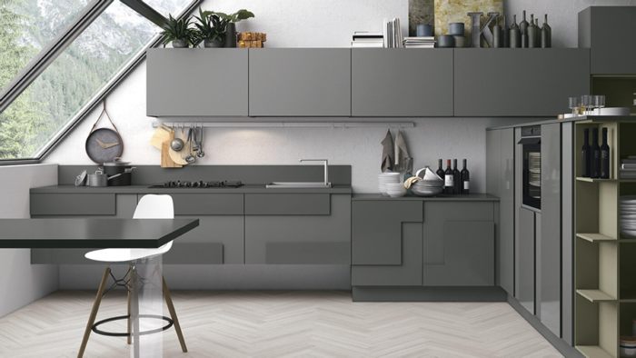 bếp màu xám đẹp 12