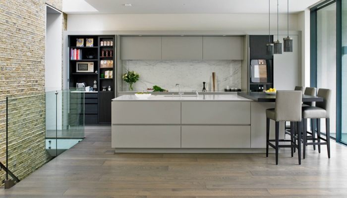 bếp màu xám đẹp 14