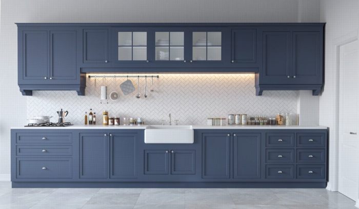 bếp màu xám đẹp 8