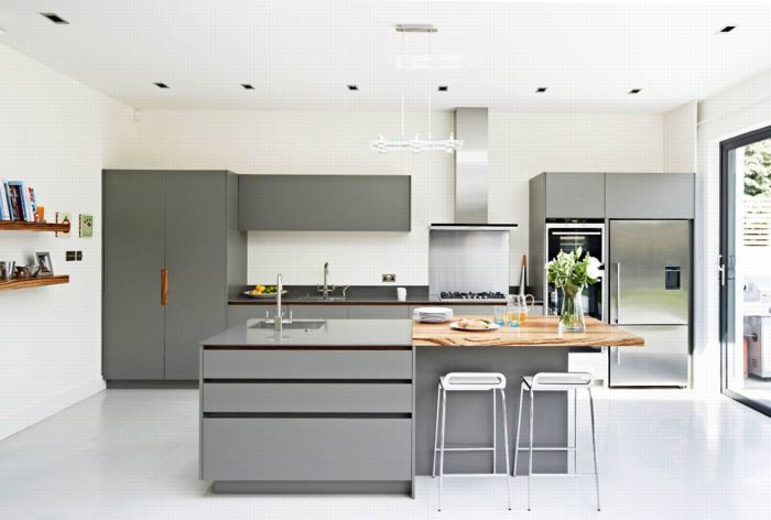 bếp màu xám đẹp 10