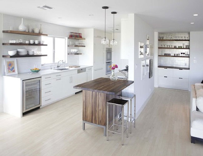 Tủ bếp Laminate cao cấp thiết kế mở, đẹp từng centimet cho căn hộ nhỏ 1