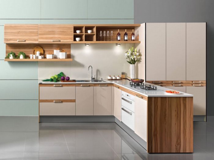 Nội thất căn bếp hiện đại ấn tượng hình chữ L 11
