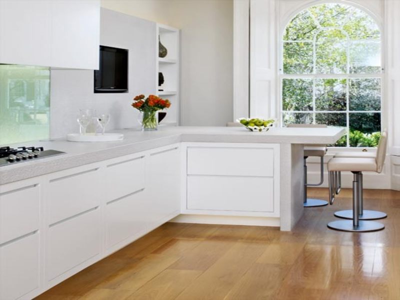 Nội thất nhà bếp xinh,Tủ bếp gỗ chữ L 20