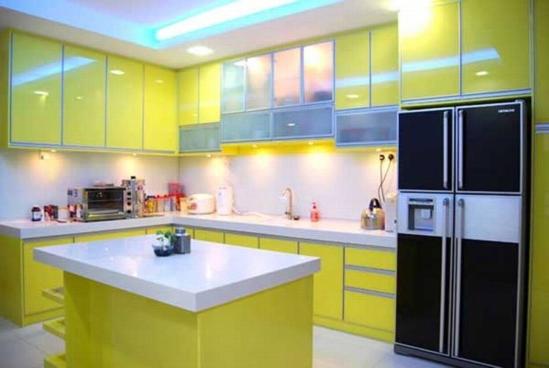 Nội thất nhà bếp xinh,Tủ bếp gỗ chữ L 33