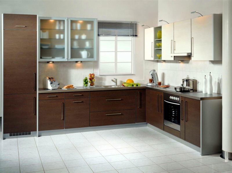 Nội thất nhà bếp xinh,Tủ bếp gỗ chữ L 34