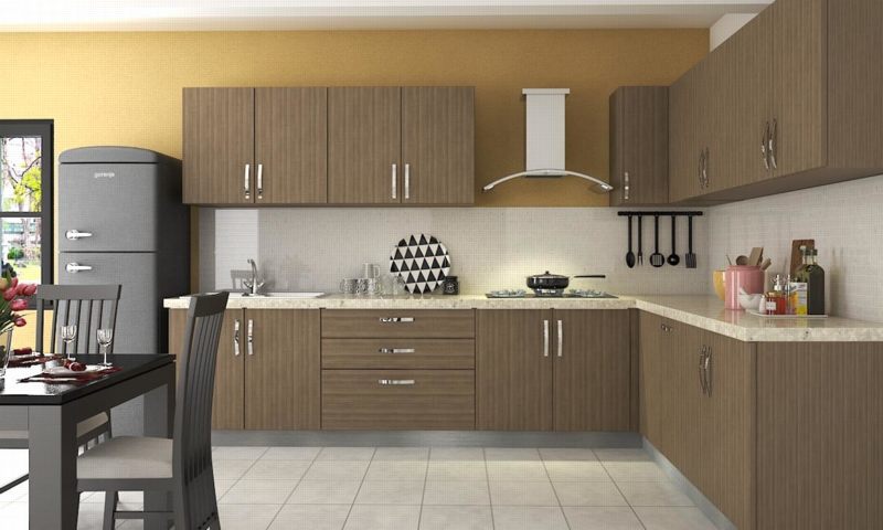 Nội thất nhà bếp xinh,Tủ bếp gỗ chữ L 35