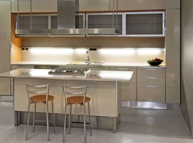 Mẫu tủ bếp Inox đẹp , nội thất nhà bếp inox 5