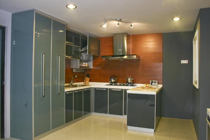 Mẫu tủ bếp Inox đẹp , nội thất nhà bếp inox 4