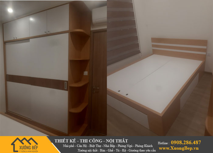 Báo giá thiết kế thi công nội thất nhà phố tủ giường bếp giá tốt