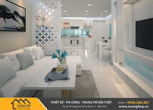Dự án thiết kế thi công nhà bếp nhà phố tại Quận 11-TPHCM