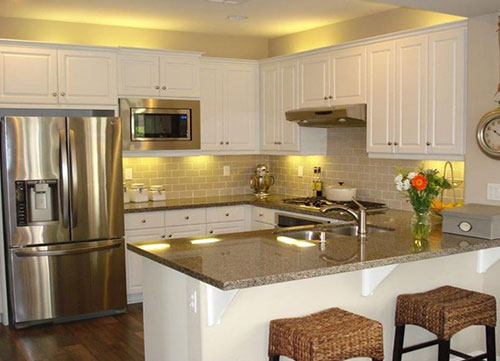 Phong cách thiết kế,tủ bếp nhà bếp hiện đại, báo giá làm tủ bếp , chi phí làm bếp ,Kiểu bếp chữ U ,là không gian ,sử dụng lý tưởng cho phòng bếp